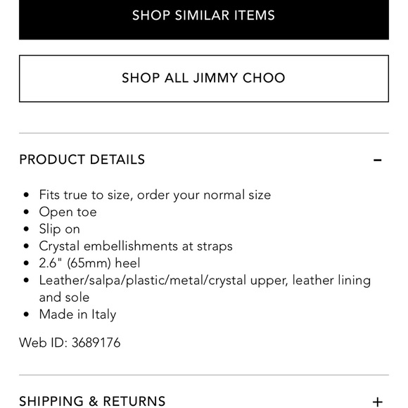 Jimmy Choo Brea 65 Black / Crystal - Picture 2 of 8